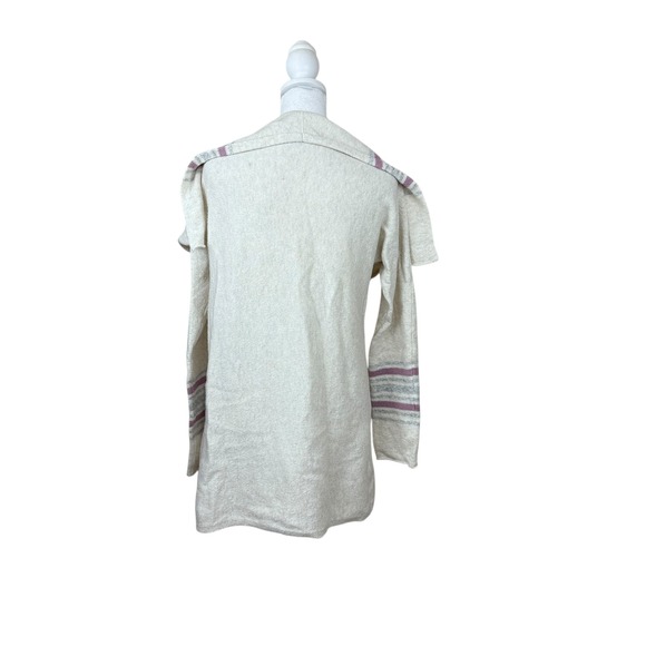 Eddie Bauer Sleepwear Cardigan Sweater Women's Small Cream Weekend Waterfall - Picture 4 of 10